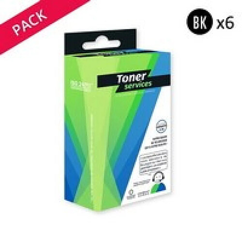 TONER SERVICES Compatible Epson Canard Cartouches Pack de 6 Noir T059140 (T0556)