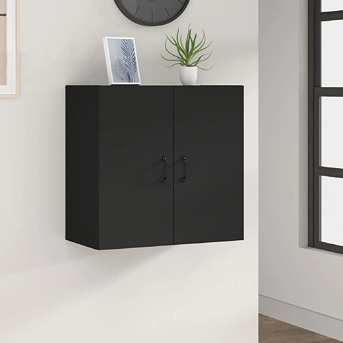 Maison Chic Armoire murale,Meuble de Rangement pour salon,cuisine Noir 60x31x60 cm Bois d'ingénierie -MN30477