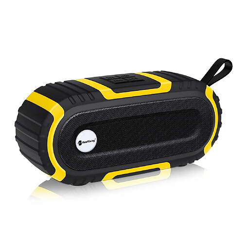 Wewoo Enceinte Bluetooth NR5016 Haut-parleur portable sans fil stéréo Son 10W Musique Subwoofer ColonneCarte de Support TFFM Jaune