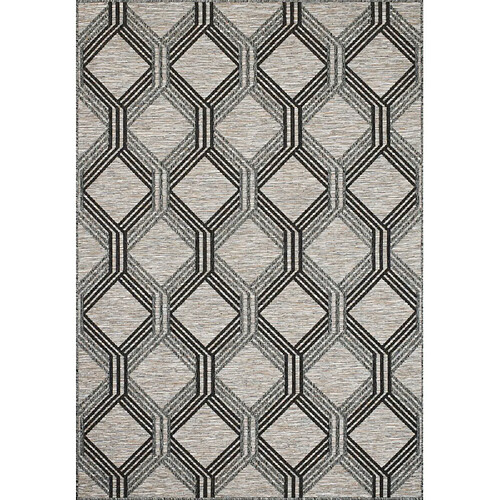 Jardindeco Tapis intérieur extérieur gris Morelia 1686 120 x 160 cm.