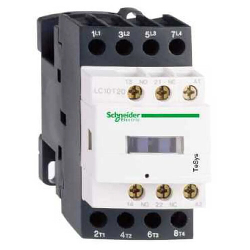 contacteur tesys d - 25a - 4 pôles - 1f+1o - 24v dc - ac1 - ap - schneider electric lc1dt25bd