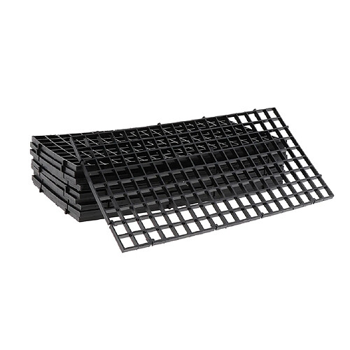 10pcs Planche De Séparation Pour Aquarium De Poissons D'aquarium Noir 30x15cm