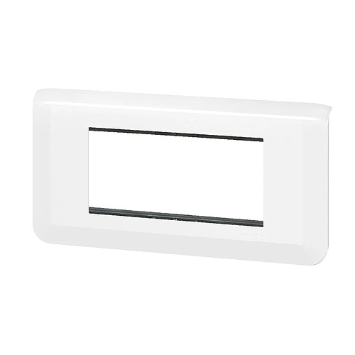 Legrand Plaque de finition avec support pour 4 modules montage horizontal Mosaic - Blanc