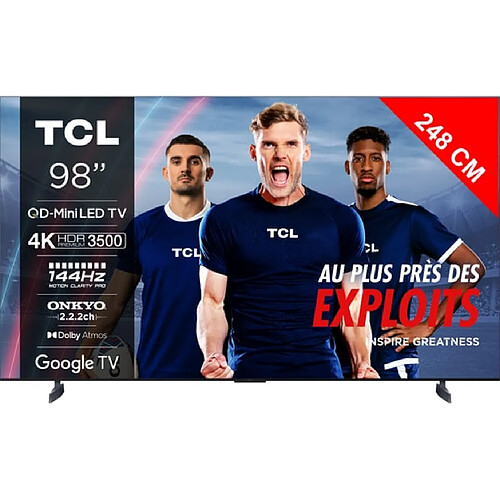 TCL TV QLED 4K 248 cm 98'' C855 QD-Mini LED 4K