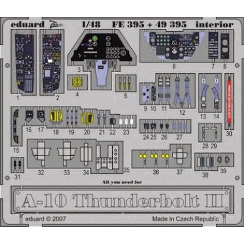 A-10 Thunderbolt II Interior - 1:48e - Eduard Accessories