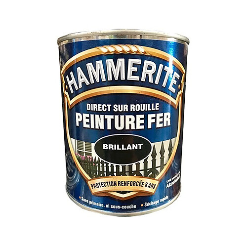 HAMMERITE Peinture Fer Direct sur Rouille Blanc Brillant