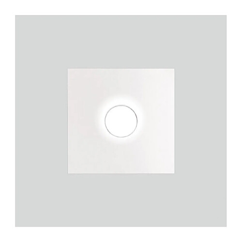 Luminaire Center Plafonnier SQUARE blanc 1 ampoule