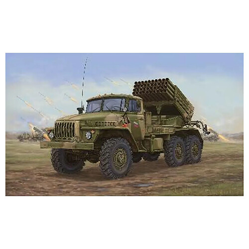 Trumpeter Maquette véhicule militaire : Camion lance roquettes soviétique BM-21 Hali MRL A20