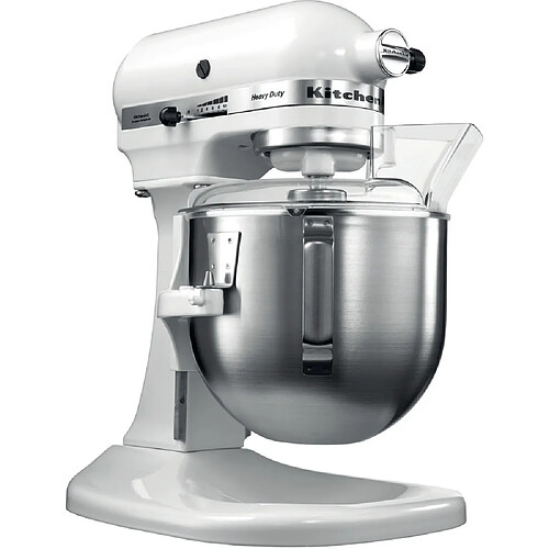 Kitchenaid robot multifonction de 4,8L avec bol relevable 315W blanc argent