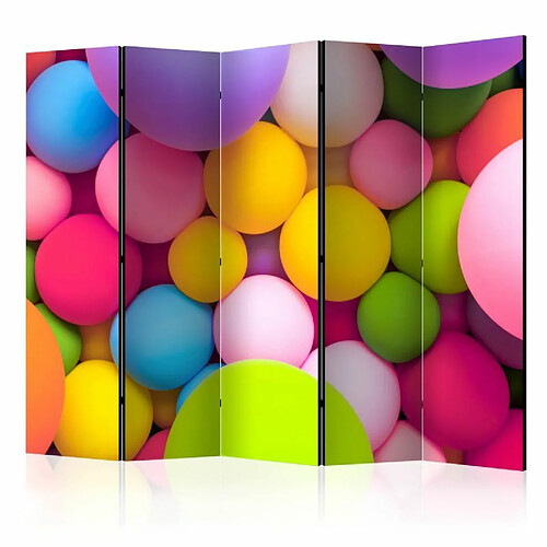 Paris Prix Paravent 5 Volets Colourful Balls 172x225cm