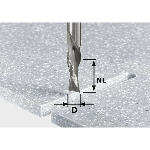 Fraise à rainurer HW avec queue de 12 mm FESTOOL HW Spi D12/42 LD ss S12 - 492656