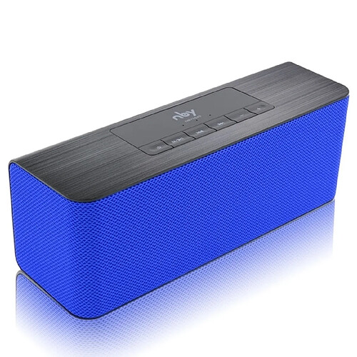 Wewoo Enceinte Bluetooth Haut-parleur sans fil portable haute définition avec double carte micro TF et lecteur MP3 (bleu)