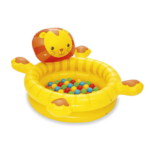 Piscine à Boules de Couleurs pour Enfants Bestway Lion 111x98x61,5 cm