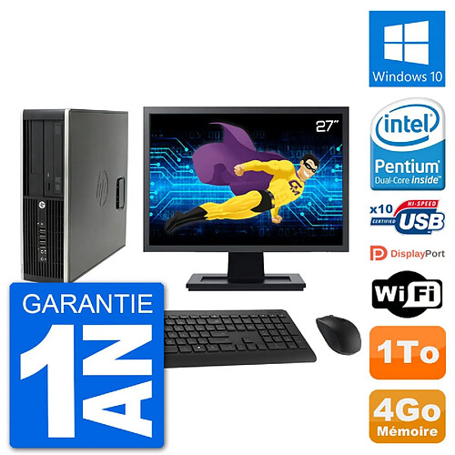 PC HP Compaq Pro 6300 SFF Ecran 27" G630 RAM 4Go Disque Dur 1To Windows 10 Wifi · Occasion