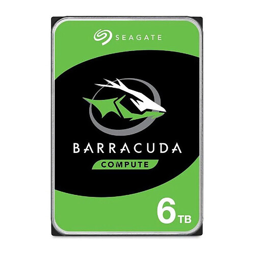 Seagate Technology SEAGATE - Disque dur Interne HDD - BarraCuda - 6To - 5 400 tr/min - 3.5 ST6000DM003