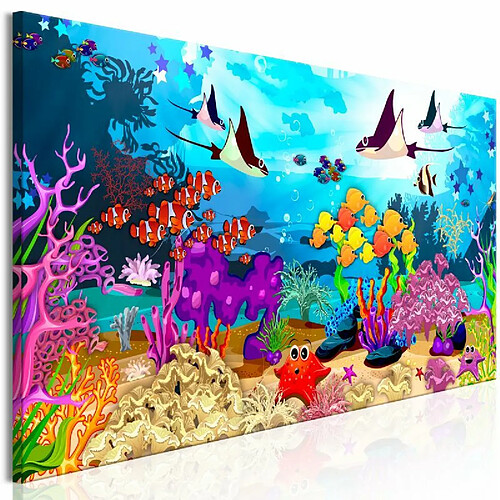 Paris Prix Tableau Imprimé Underwater Fun Narrow 40 x 120 cm