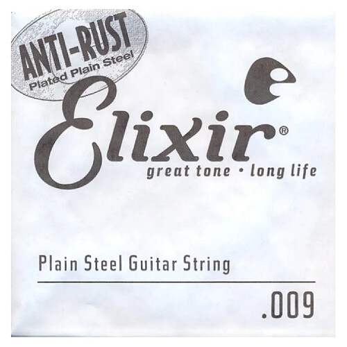 Corde au détail guitare électrique Elixir acier plein 009