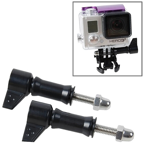 Wewoo Pour GoPro HERO4 / 3 noir + / 43134 2 PCS HR213 vis de serrage en forme de L