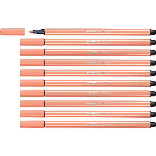 STABILO Stylo feutre Pen 68, rose clair ()