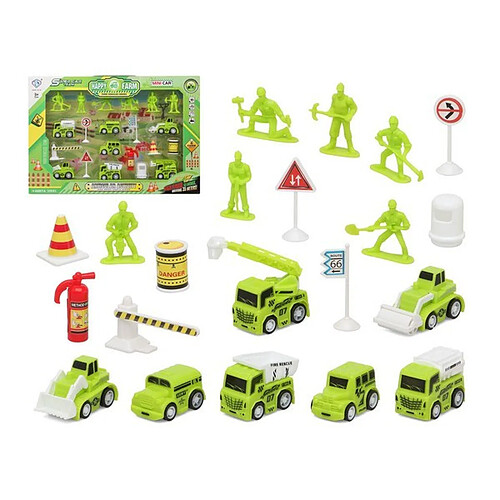 Totalcadeau Jouets véhicules utilitaires jaune avec figurines pas cher