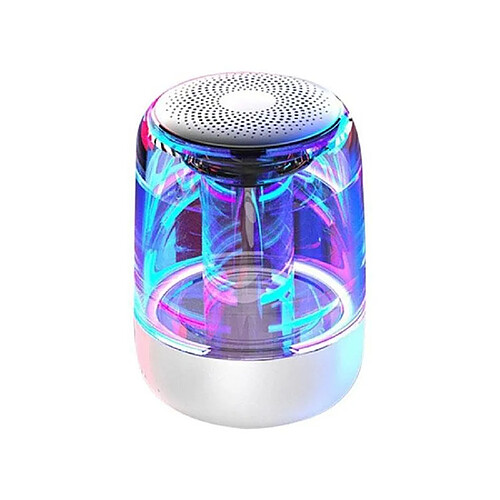 Yonis Enceinte Bluetooth 5.0 Luminous LED Subwoofer TWS 6D Surround HIFI Stéréo Cool Audio