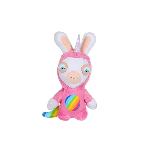 Gipsy LAPINS CRETINS Peluche Licorne Lapicorne Sonore Rose - 18 cm