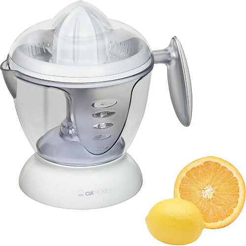 Presse agrumes électrique automatique oreange citron capacité 1,2L, 40 , Blanc, Clatronic, ZP 3066