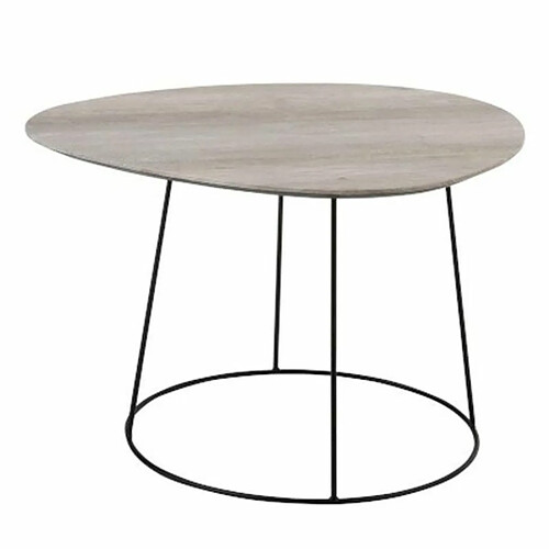 Paris Prix Table d'Appoint Design Gigogne Ovale 69cm Naturel