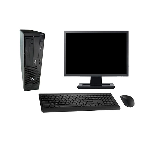 PC Fujitsu E500 DT Ecran 19" Intel i5-2400 RAM 4Go Disque 2To Windows 10 Wifi · Occasion