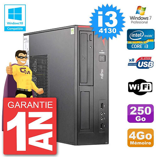 PC Fujitsu Esprimo E520 DT i3-4130 RAM 4Go Disque Dur 250Go Graveur DVD Wifi W7 · Occasion