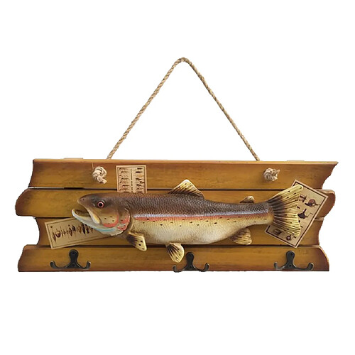 Sculpture en forme de poisson à découper ome Decor 44x16x1.5cm