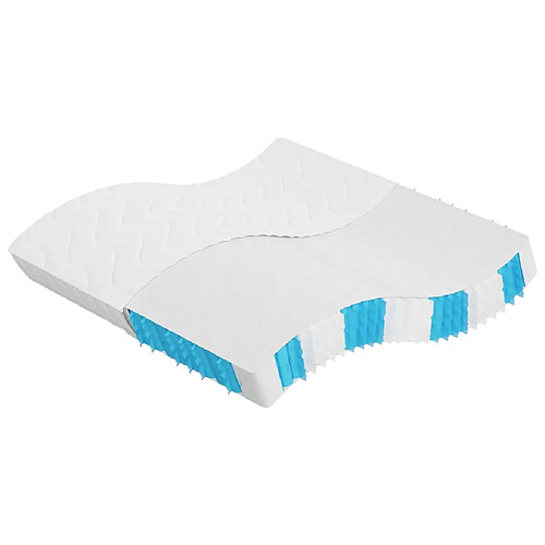 vidaXL Matelas à ressorts ensachés dureté moyenne 200x200 cm