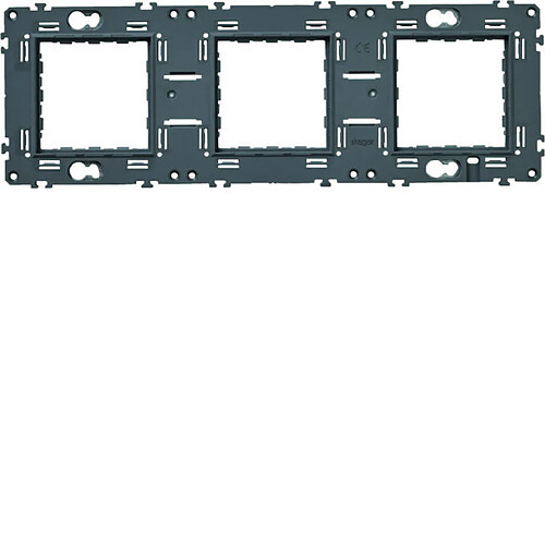 support triple - horizontal et vertical - entraxe 71 mm - hager gallery wxa465