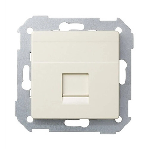 Ledkia Plaque pour Prise RJ45 Internet SIMON 82 82005 Ivoire