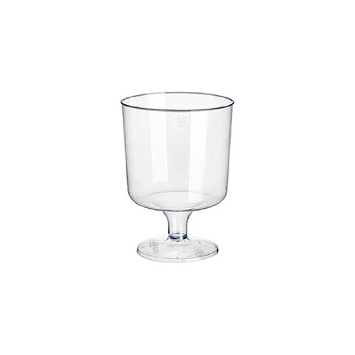 STARPAK Verre à vin rouge en plastique, 0,2 l, transparent ()