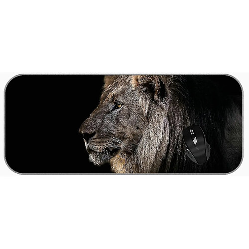 Universal (750x300x3) xxl jeu grand coussin de souris bébé animal savannah lion pads de souris en caoutchouc non glissant