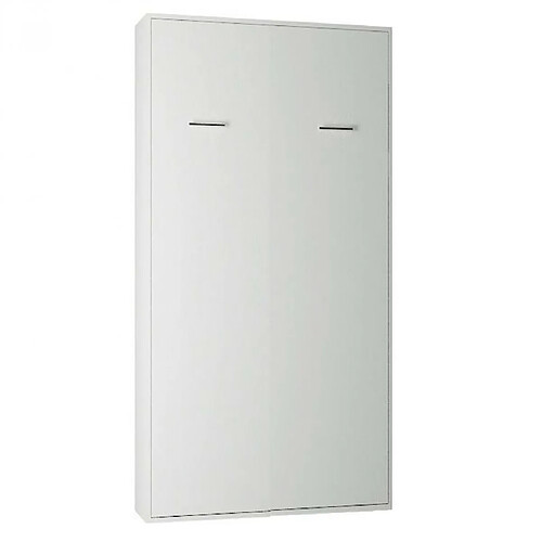 Inside 75 Armoire lit escamotable SMART-V2 blanc mat couchage 90 x 200 cm.