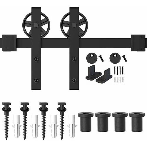 Quincaillerie Kit de Rail Porte Coulissante - 2.3M/7.5FT