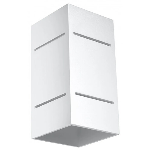 Luminaire Center Applique murale BLOCCO aluminium blanc 1 ampoule