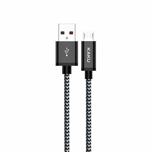 iKaku KSC-107 Câble de chargement Micro USB filaire souple 1m Noir