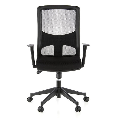 Siège de bureau / Fauteuil de direction LAVITA, tissu maille noir / noir hjh OFFICE