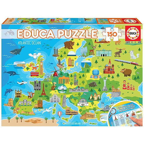 Educa Borras Puzzle 150 pcs Carte d'Europe