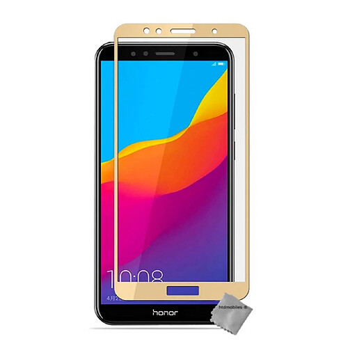 Htdmobiles Film de protection vitre verre trempe incurve integral pour Huawei Y6 (2018) - OR