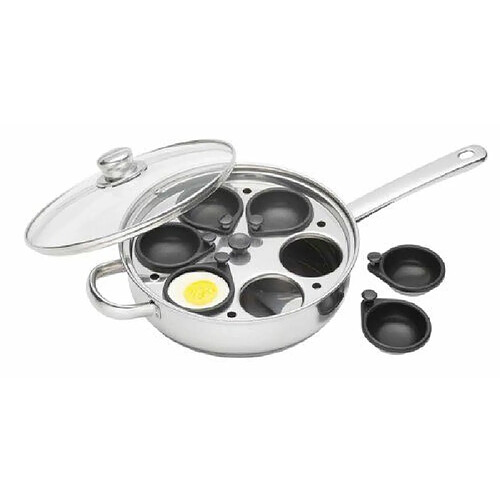 Kitchen Craft Lot de 6 Cuiseurs Oeufs Acier