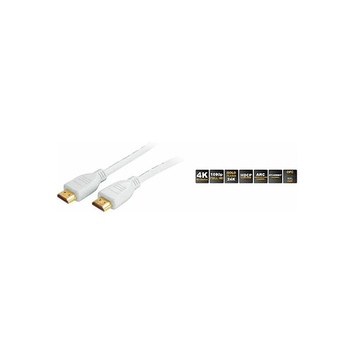 shiverpeaks BASIC-S Câble HDMI, fiche male A - male A, 5,0 m ()