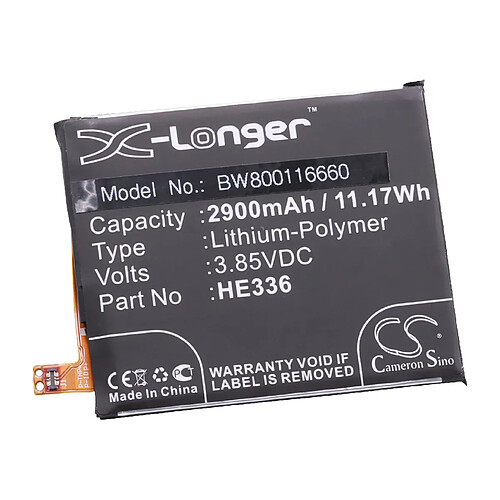 vhbw Li-Polymère batterie 2900mAh (3.85V) pour téléphone portable mobil smartphone Nokia TA-1044