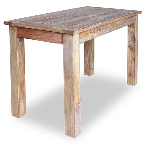 Maison Chic Table de salle à manger,Table à dîner Bois de récupération 120 x 60 x 77 cm -GKD68623