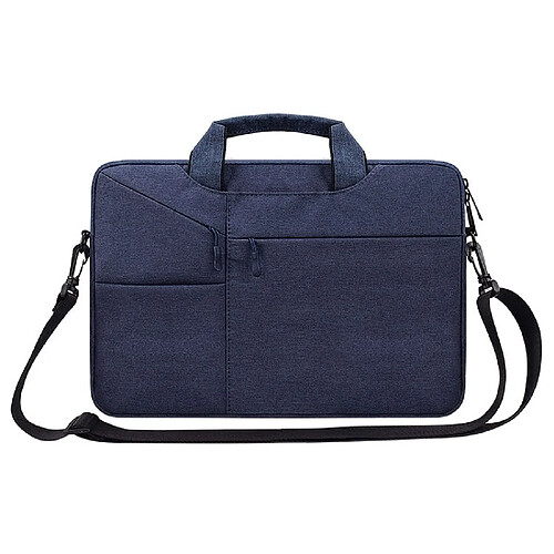 Wewoo Sacoche ST02S Étanche Résistant À La Déchirure Caché Portable Sangle Une épaule Sac à Main pour 15.6 pouces Ordinateurs Portablesavec Ceinture Valise Bleu Marine