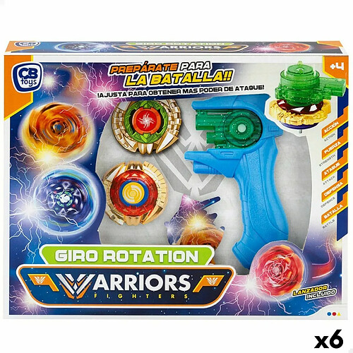 Color Baby Jeu de toupies Colorbaby Warriors Fighters 6 Unités