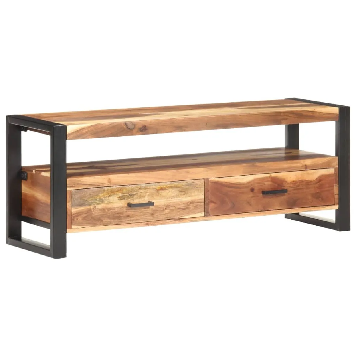 Maison Chic Meuble TV scandinave - Banc TV pour salon 120x35x45 cm Bois massif avec finition miel -MN13169